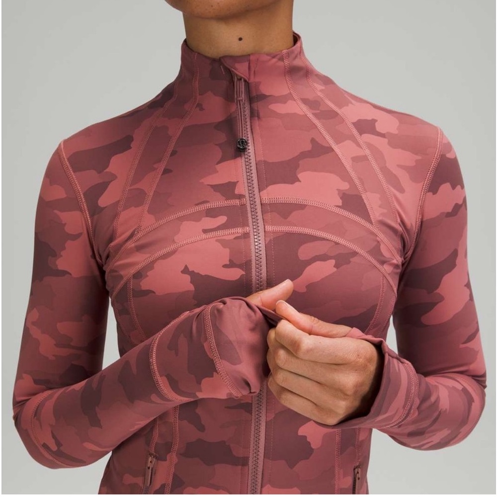 Lululemon Define Jacket Heritage 365 Camo Brier Rose Multi